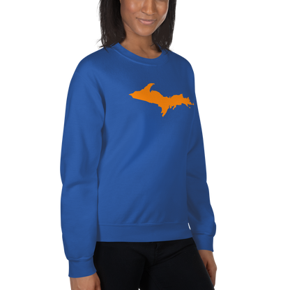 Michigan Upper Peninsula Sweatshirt (w/ Orange UP Outline) | Unisex Standard