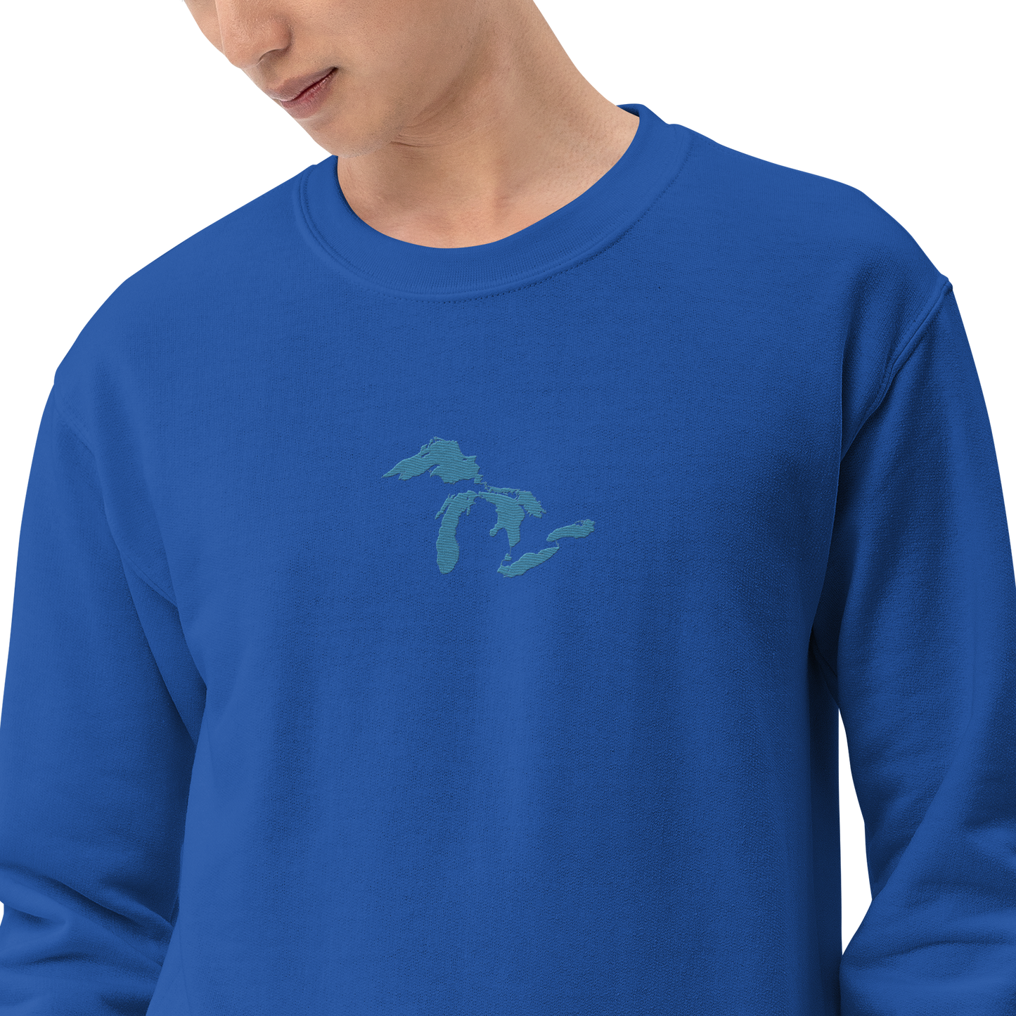 Great Lakes Sweatshirt | Unisex Standard - Traverse Blue Emb.