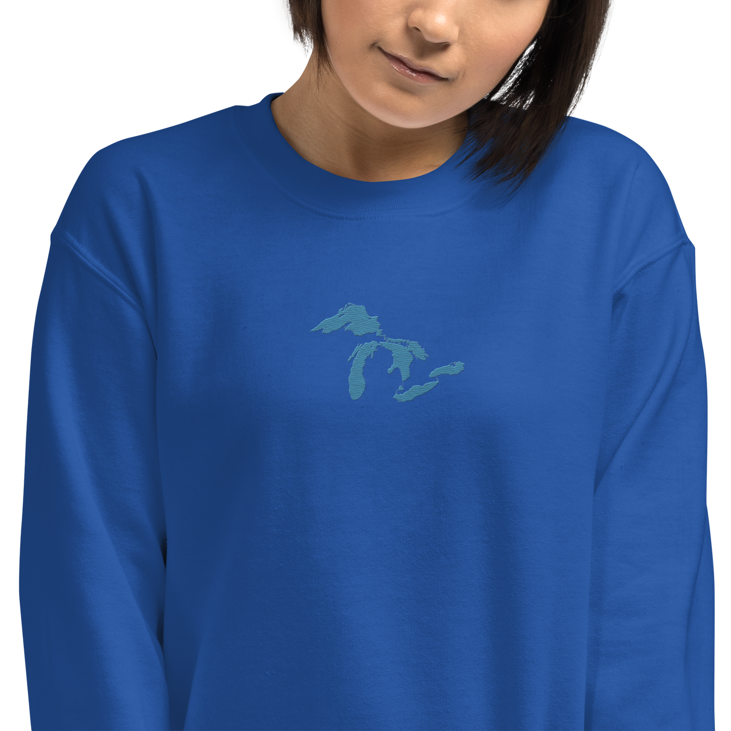 Great Lakes Sweatshirt | Unisex Standard - Traverse Blue Emb.