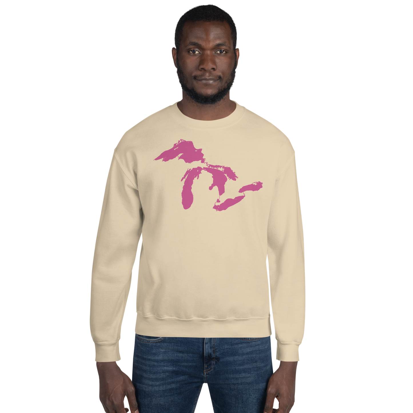 Great Lakes Sweatshirt | Unisex Standard - Apple Blossom Pink