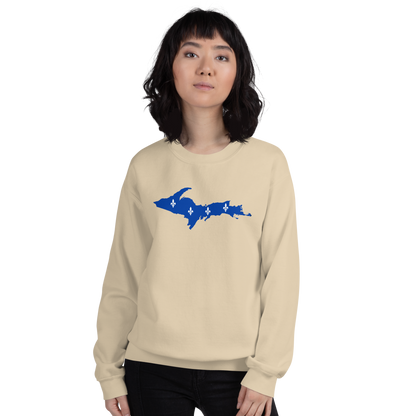 Michigan Upper Peninsula Sweatshirt (w/ UP Quebec Flag Outline) | Unisex Standard