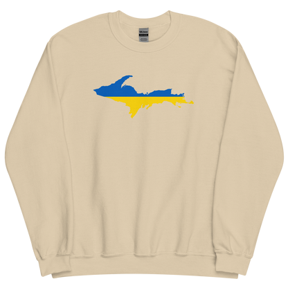 Michigan Upper Peninsula Sweatshirt (w/ UP Ukraine Outline) | Unisex Standard