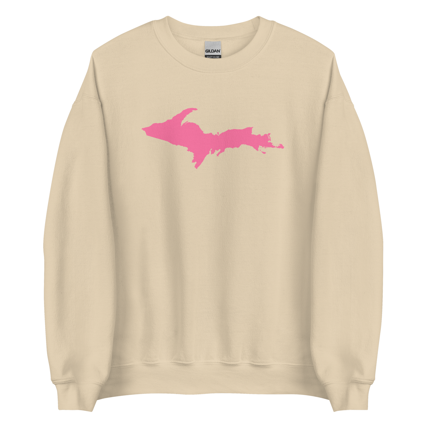 Michigan Upper Peninsula Sweatshirt (w/ Pink UP Outline) | Unisex Standard