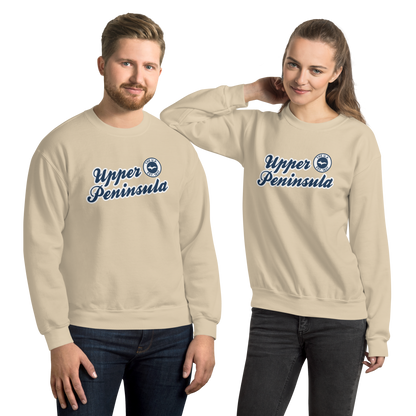 'Upper Peninsula EST. 1837' Sweatshirt (Navy Script Font) | Unisex Standard