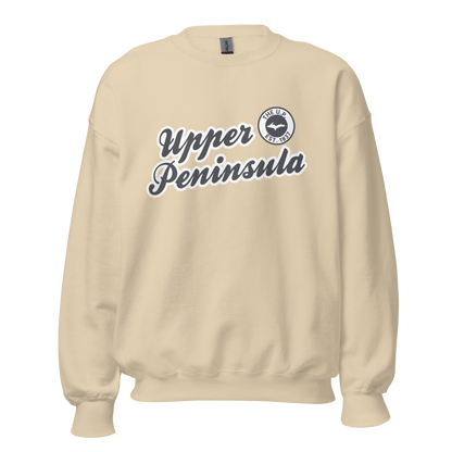 'Upper Peninsula EST. 1837' Sweatshirt (Iron Ore Grey Script Font) | Unisex Standard