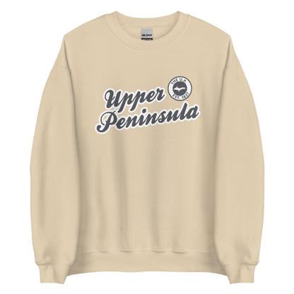 'Upper Peninsula EST. 1837' Sweatshirt (Iron Ore Grey Script Font) | Unisex Standard