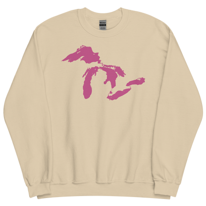 Great Lakes Sweatshirt | Unisex Standard - Apple Blossom Pink