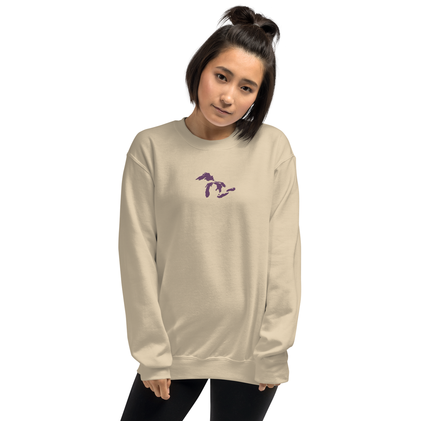 Great Lakes Sweatshirt | Unisex Standard - Plum Emb.