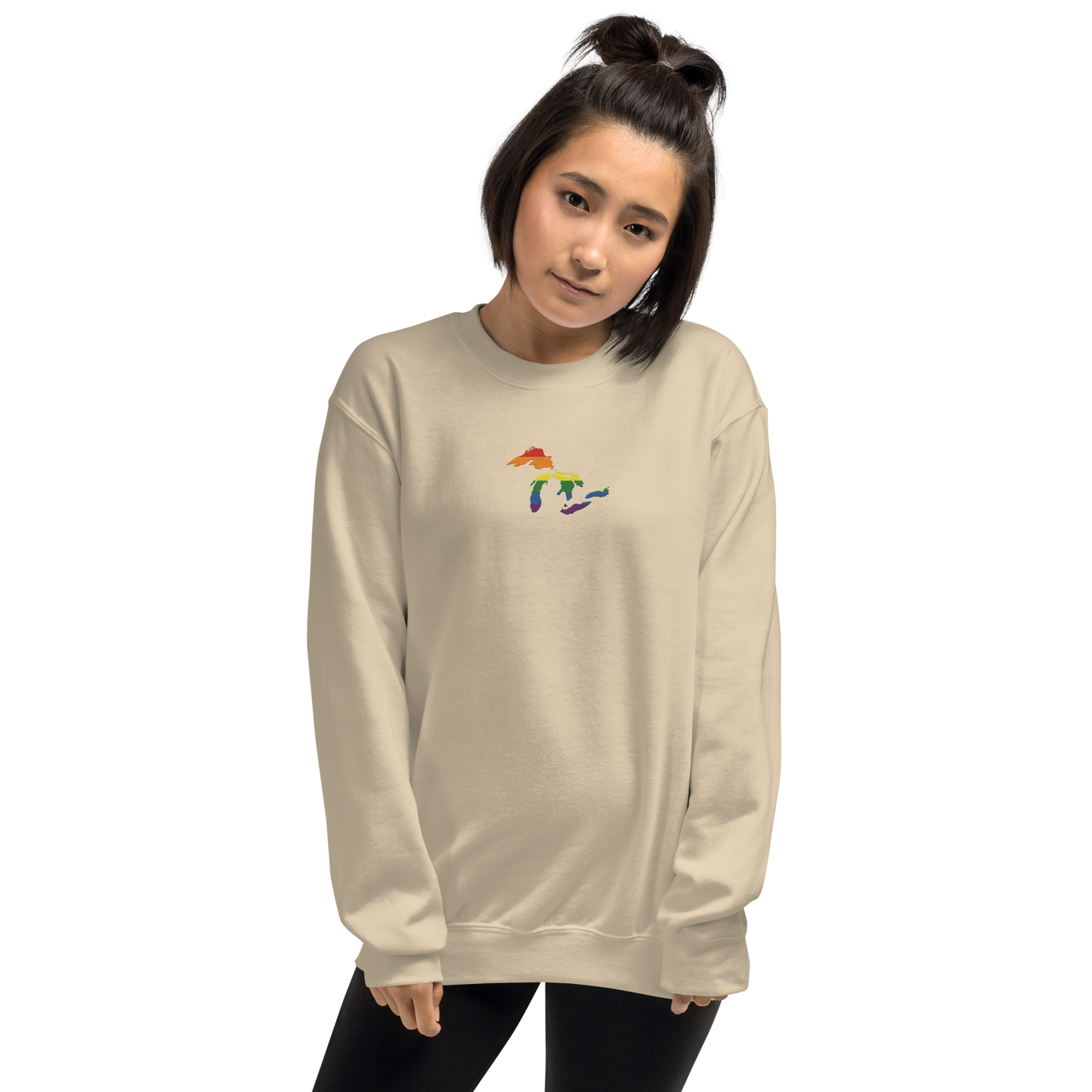 Great Lakes Sweatshirt | Unisex Standard - Rainbow Pride Emb.