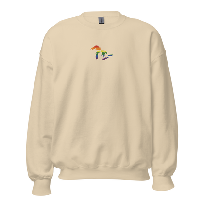 Great Lakes Sweatshirt | Unisex Standard - Rainbow Pride Emb.