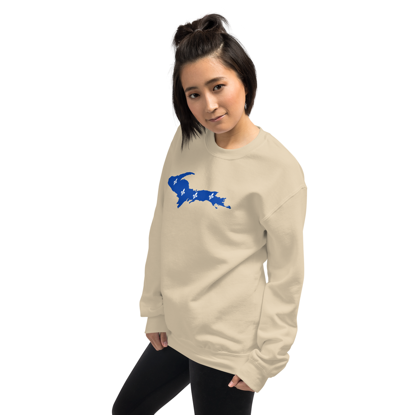 Michigan Upper Peninsula Sweatshirt (w/ UP Quebec Flag Outline) | Unisex Standard