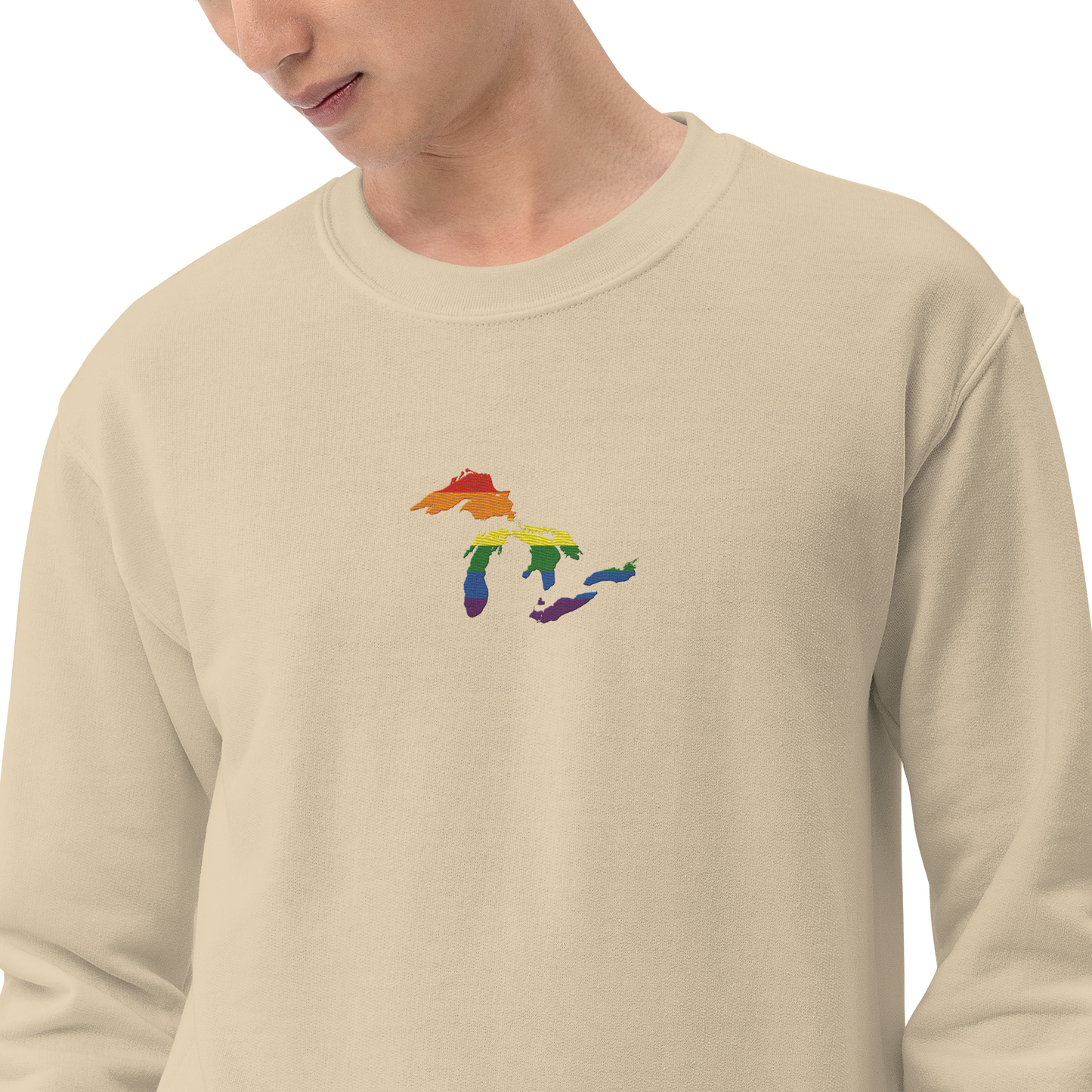 Great Lakes Sweatshirt | Unisex Standard - Rainbow Pride Emb.