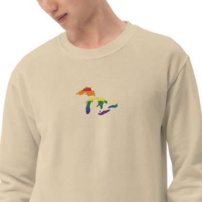 Great Lakes Sweatshirt | Unisex Standard - Rainbow Pride Emb.