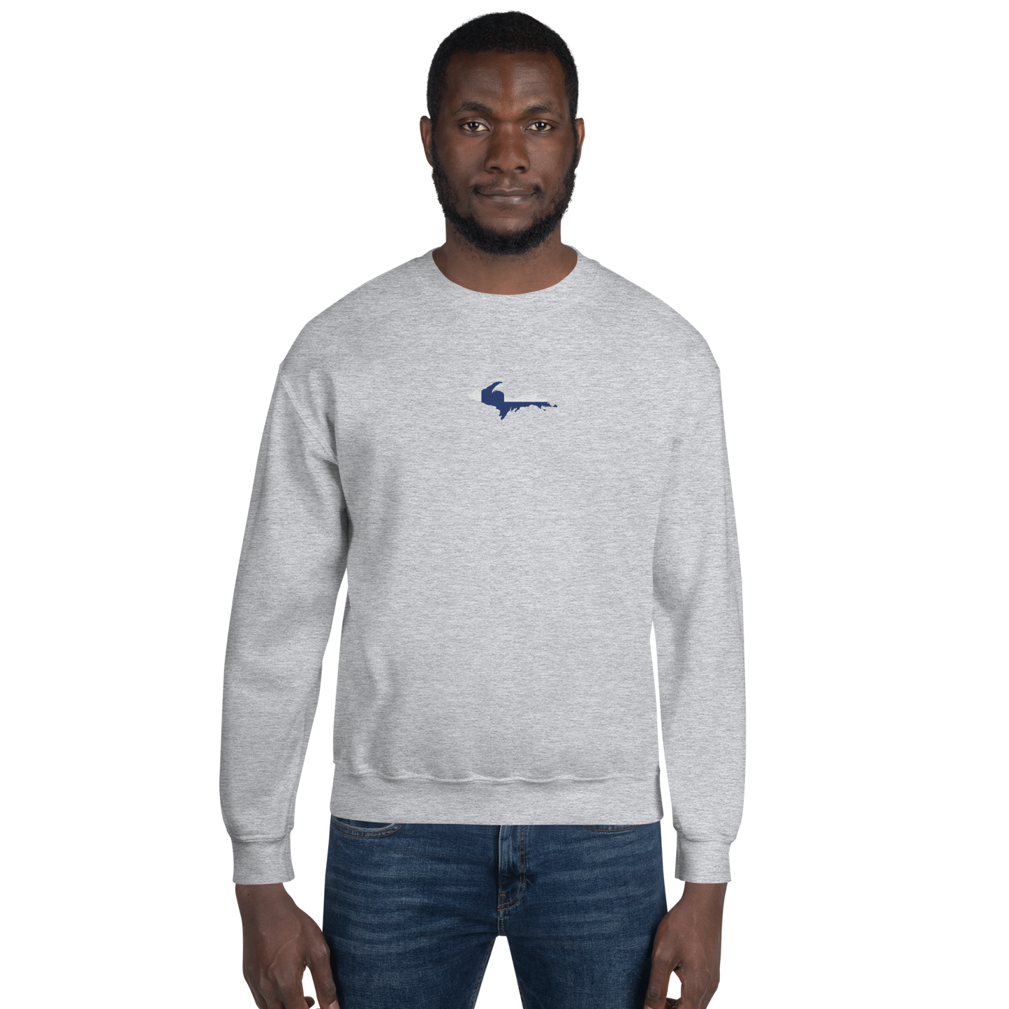 Michigan Upper Peninsula Sweatshirt (w/ Embroidered UP Finland Outline) | Unisex Standard