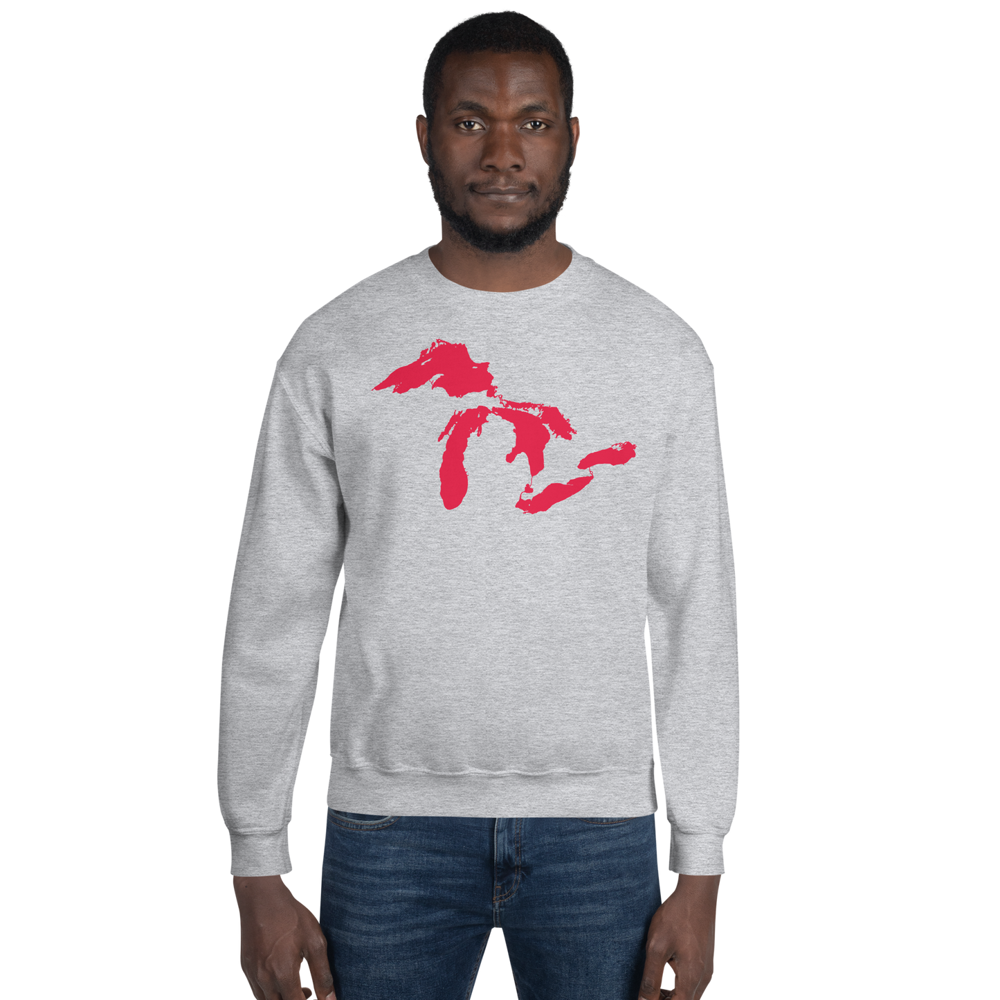 Great Lakes Sweatshirt | Unisex Standard - Lighthouse Red