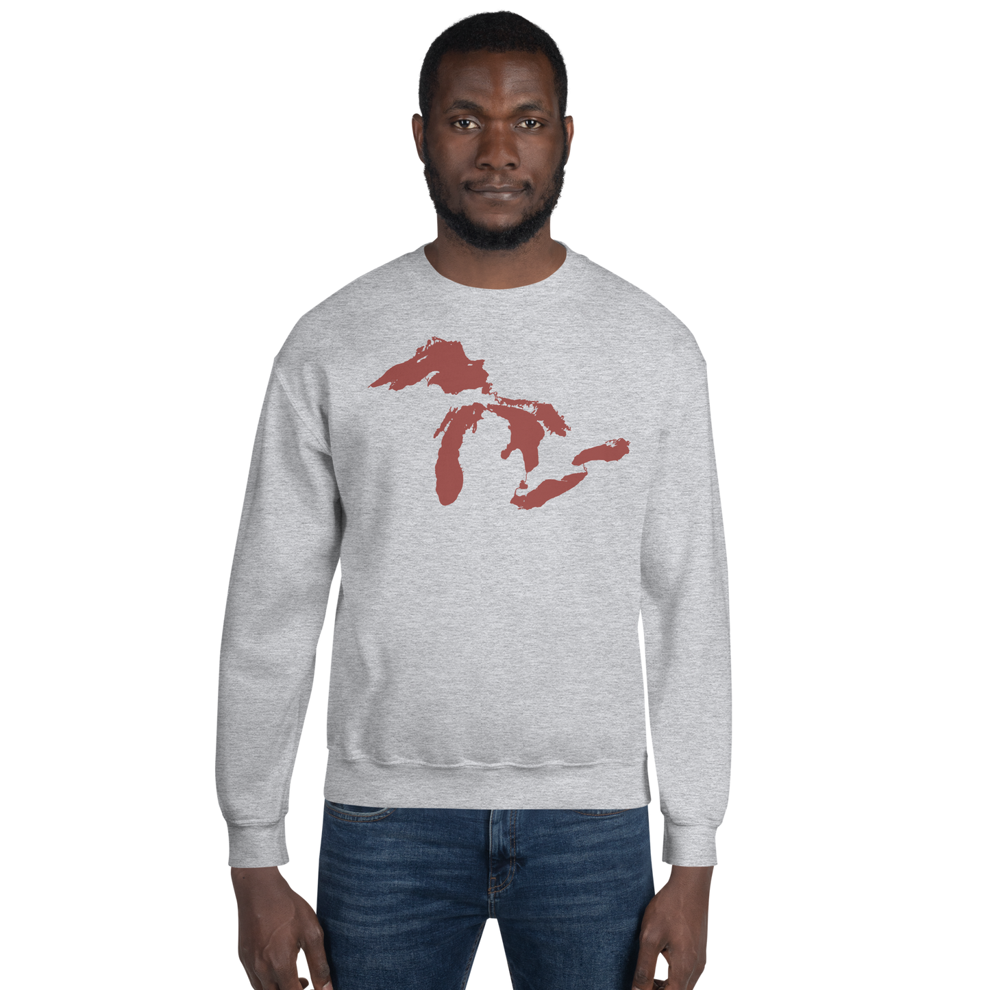 Great Lakes Sweatshirt | Unisex Standard - Ore Dock Red