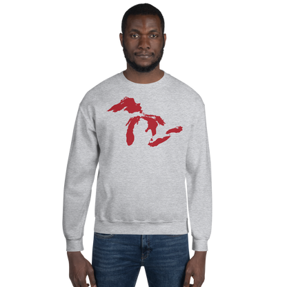 Great Lakes Sweatshirt | Unisex Standard - Thimbleberry Red