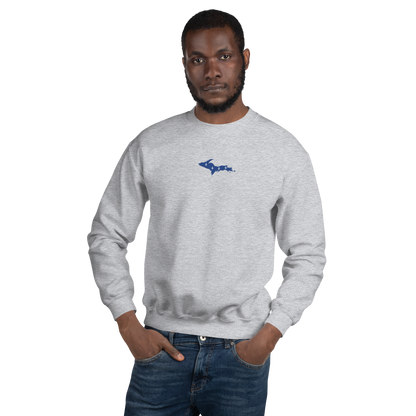 Michigan Upper Peninsula Sweatshirt (w/ Embroidered UP Quebec Flag Outline) | Unisex Standard