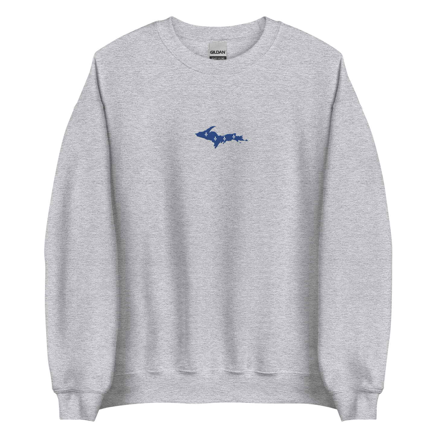 Michigan Upper Peninsula Sweatshirt (w/ Embroidered UP Quebec Flag Outline) | Unisex Standard