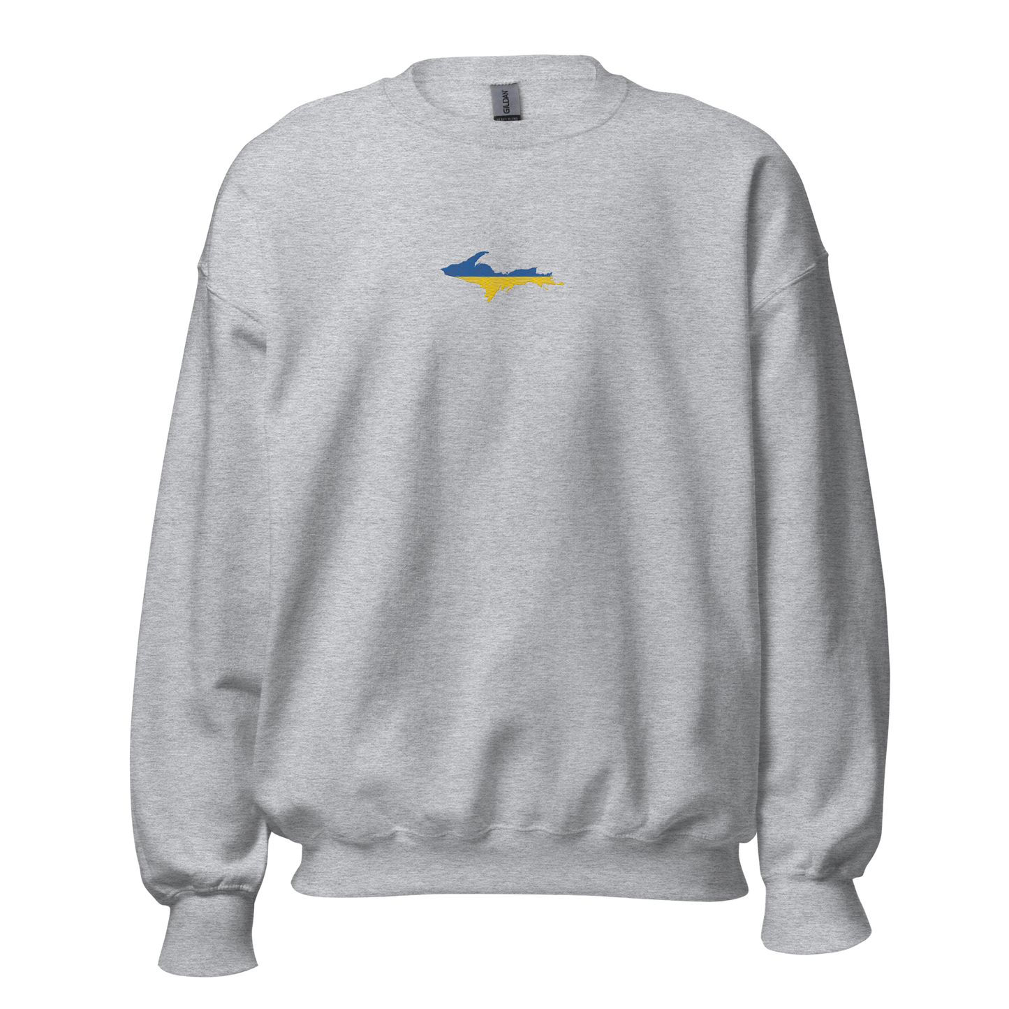 Michigan Upper Peninsula Sweatshirt (w/ Embroidered UP Ukraine Outline) | Unisex Standard