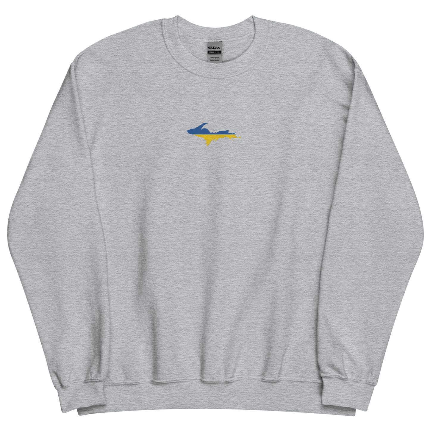 Michigan Upper Peninsula Sweatshirt (w/ Embroidered UP Ukraine Outline) | Unisex Standard