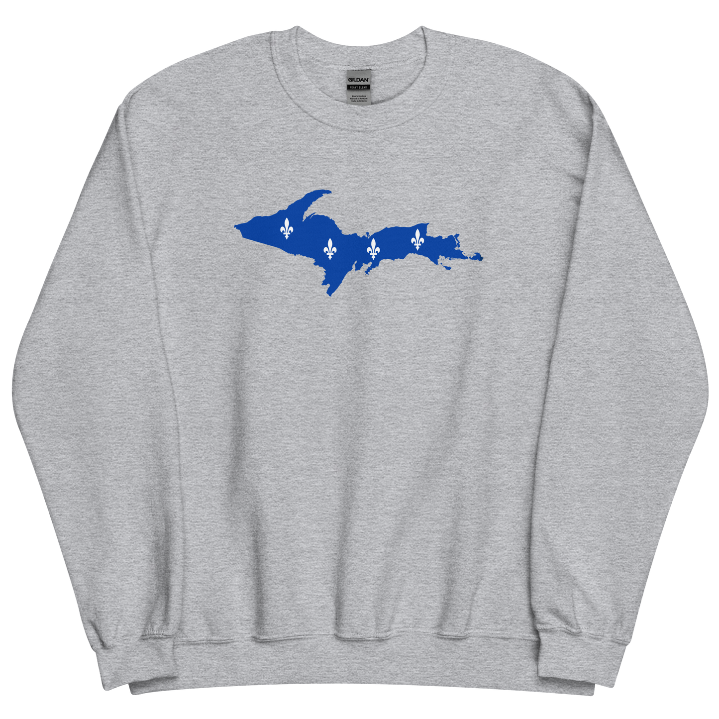 Michigan Upper Peninsula Sweatshirt (w/ UP Quebec Flag Outline) | Unisex Standard