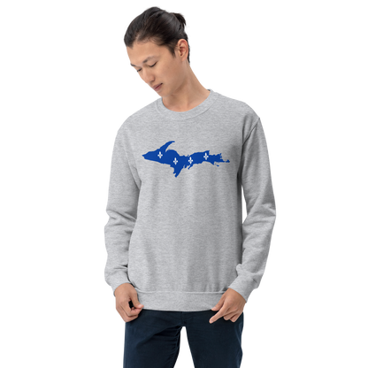 Michigan Upper Peninsula Sweatshirt (w/ UP Quebec Flag Outline) | Unisex Standard