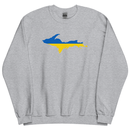 Michigan Upper Peninsula Sweatshirt (w/ UP Ukraine Outline) | Unisex Standard