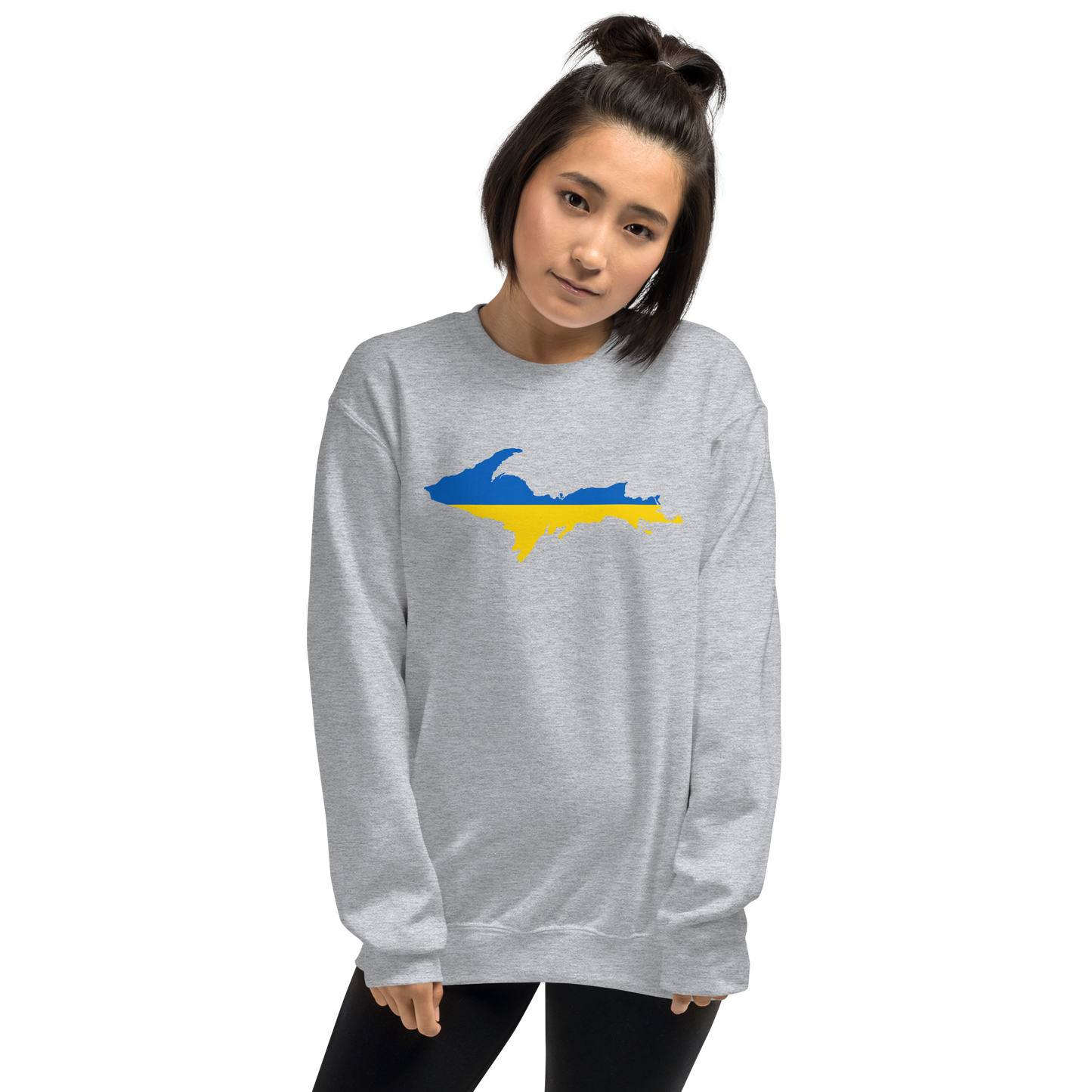 Michigan Upper Peninsula Sweatshirt (w/ UP Ukraine Outline) | Unisex Standard