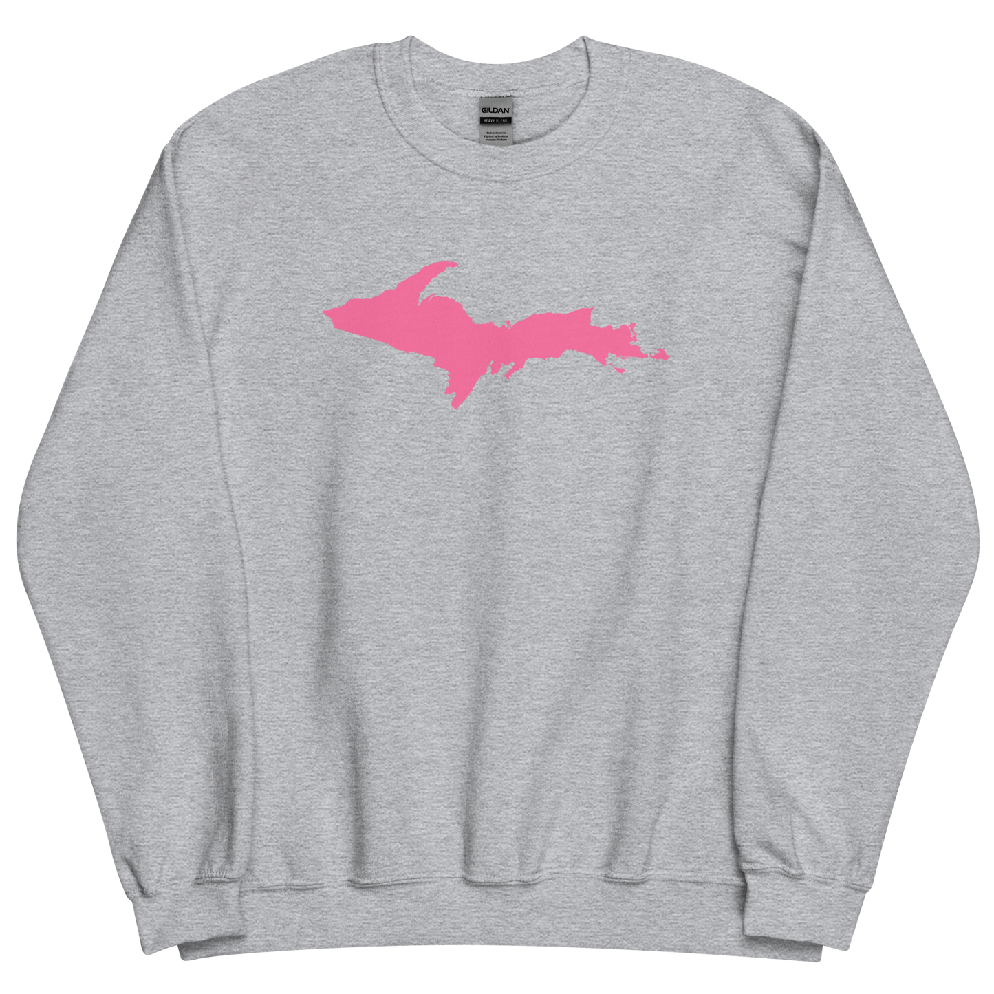 Michigan Upper Peninsula Sweatshirt (w/ Pink UP Outline) | Unisex Standard