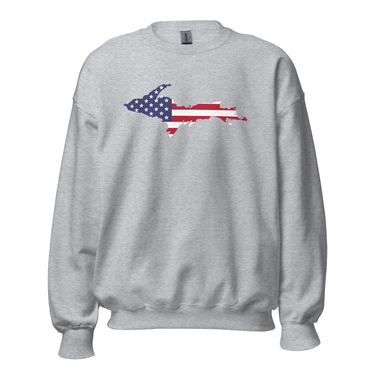 Michigan Upper Peninsula Sweatshirt (w/ UP USA Flag Outline) | Unisex Standard