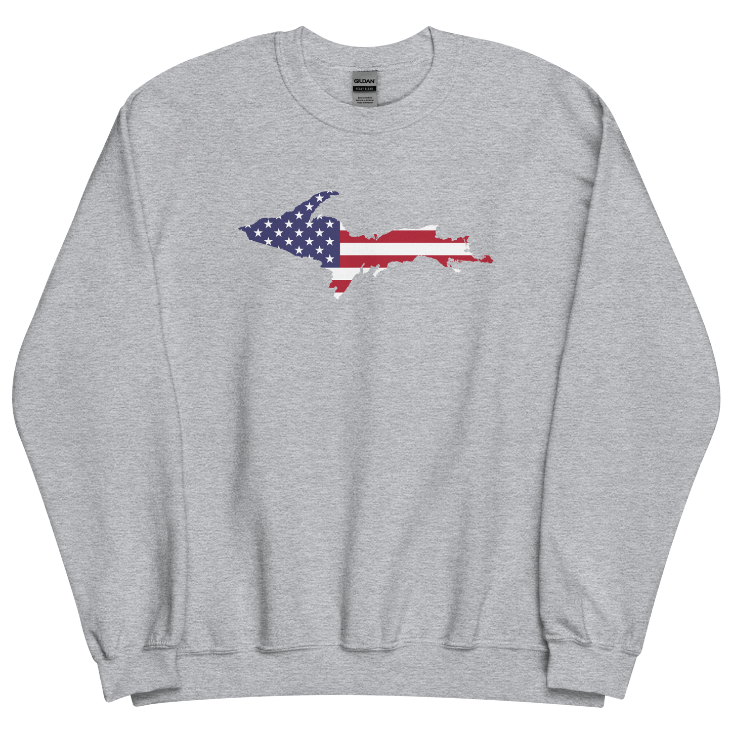 Michigan Upper Peninsula Sweatshirt (w/ UP USA Flag Outline) | Unisex Standard