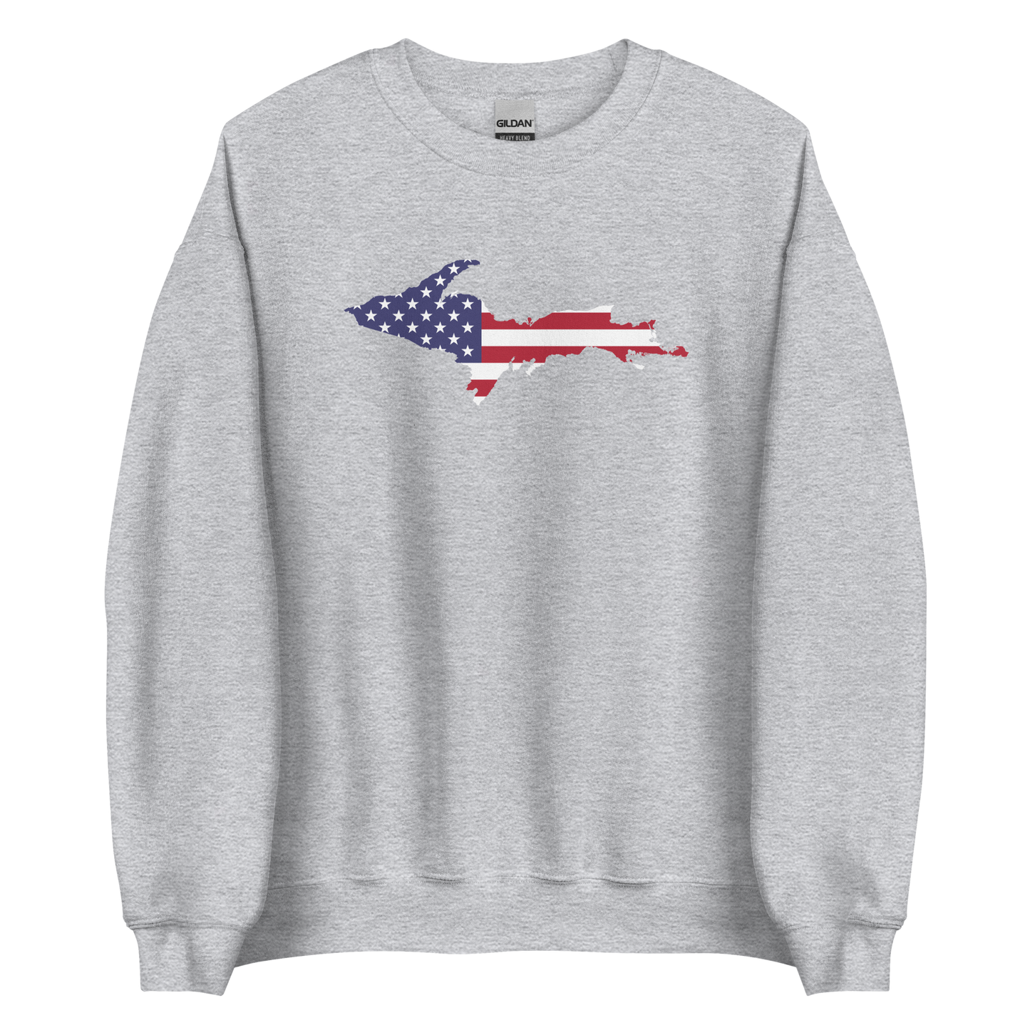 Michigan Upper Peninsula Sweatshirt (w/ UP USA Flag Outline) | Unisex Standard