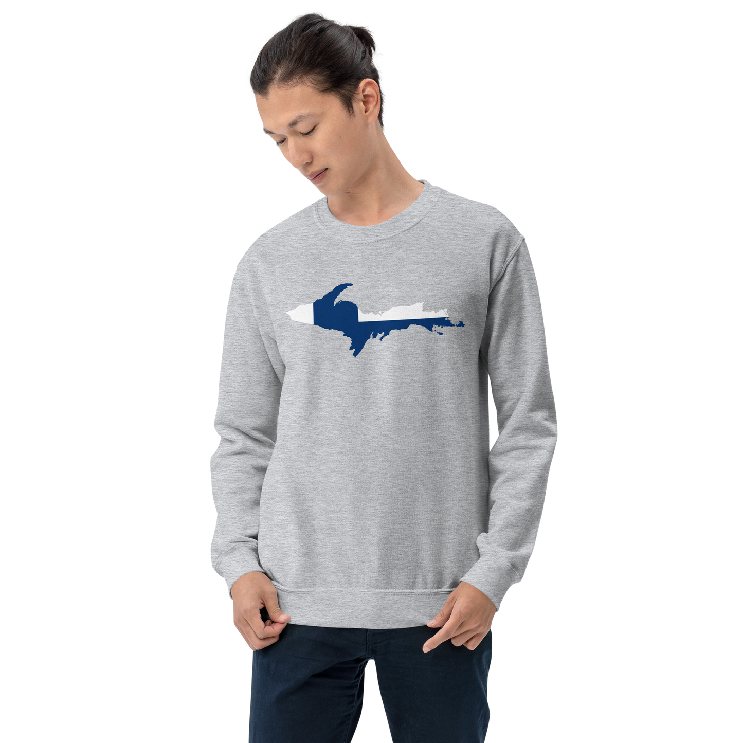 Michigan Upper Peninsula Sweatshirt (w/ UP Finland Outline) | Unisex Standard