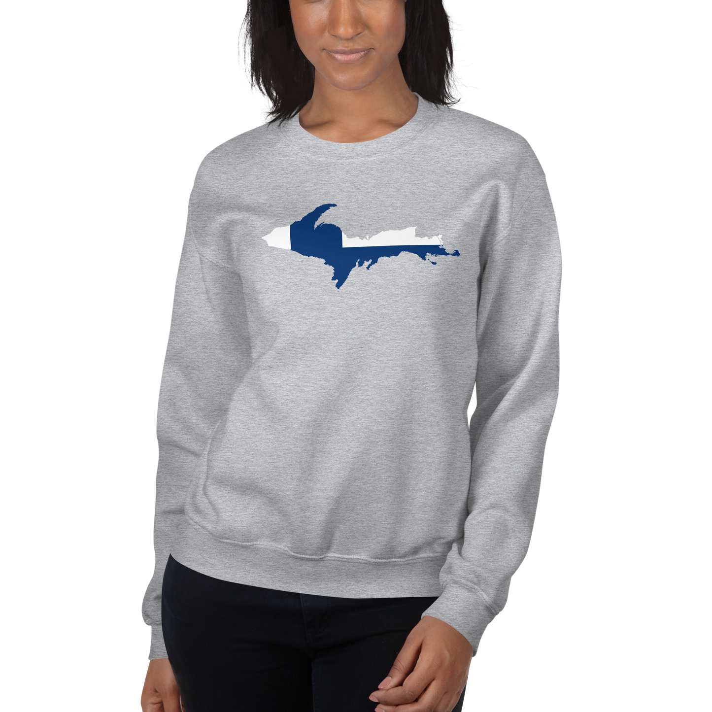 Michigan Upper Peninsula Sweatshirt (w/ UP Finland Outline) | Unisex Standard