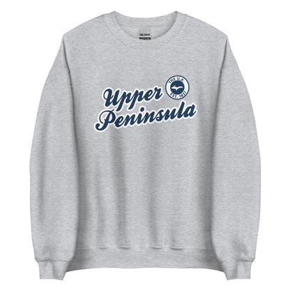 'Upper Peninsula EST. 1837' Sweatshirt (Navy Script Font) | Unisex Standard