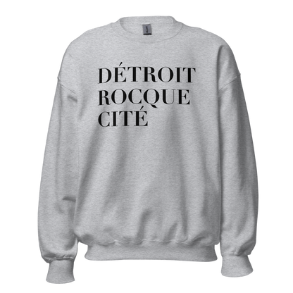 'Détroit Rocque Cité' Sweatshirt | Unisex Standard