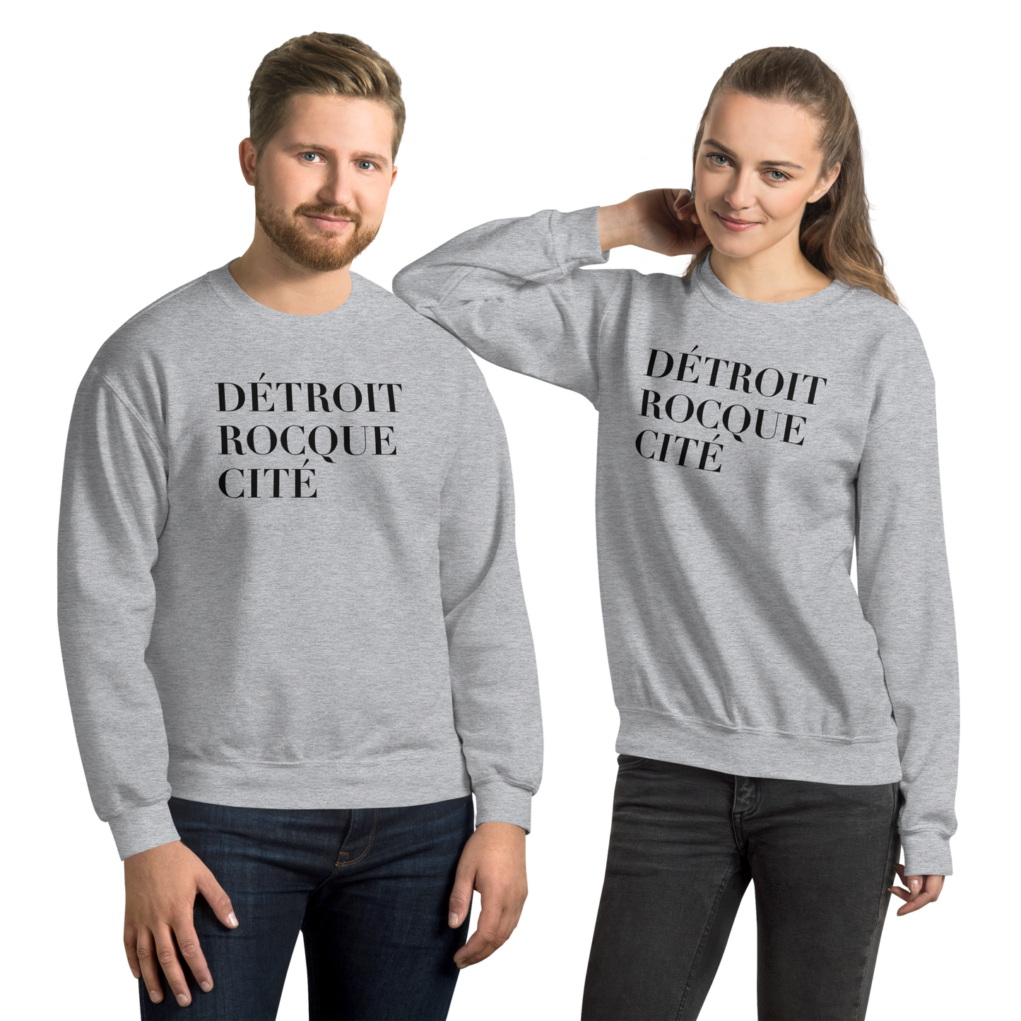 'Détroit Rocque Cité' Sweatshirt | Unisex Standard