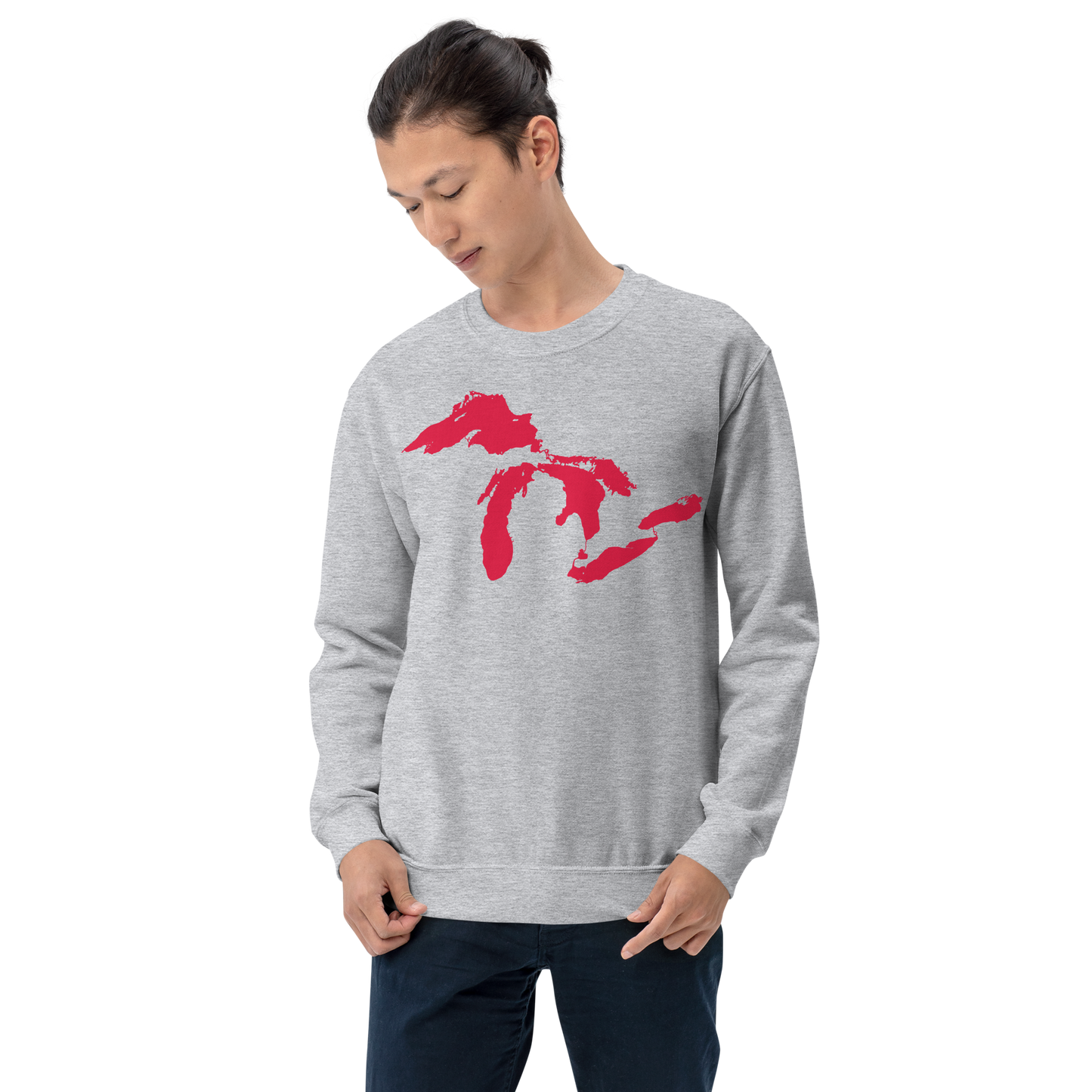 Great Lakes Sweatshirt | Unisex Standard - Lighthouse Red