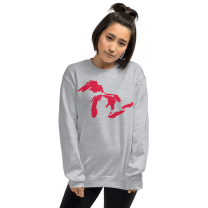 Great Lakes Sweatshirt | Unisex Standard - Lighthouse Red