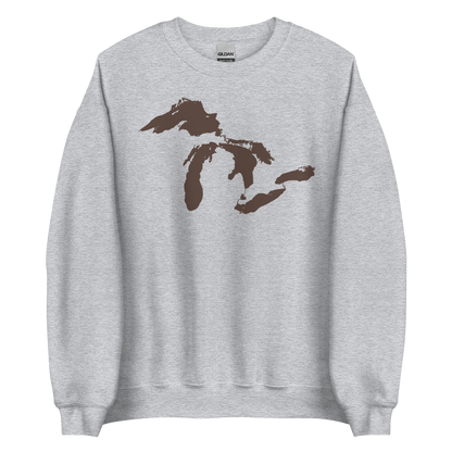 Great Lakes Sweatshirt | Unisex Standard - Hickory Brown