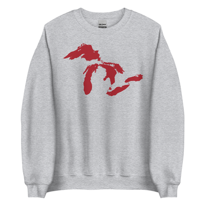 Great Lakes Sweatshirt | Unisex Standard - Thimbleberry Red