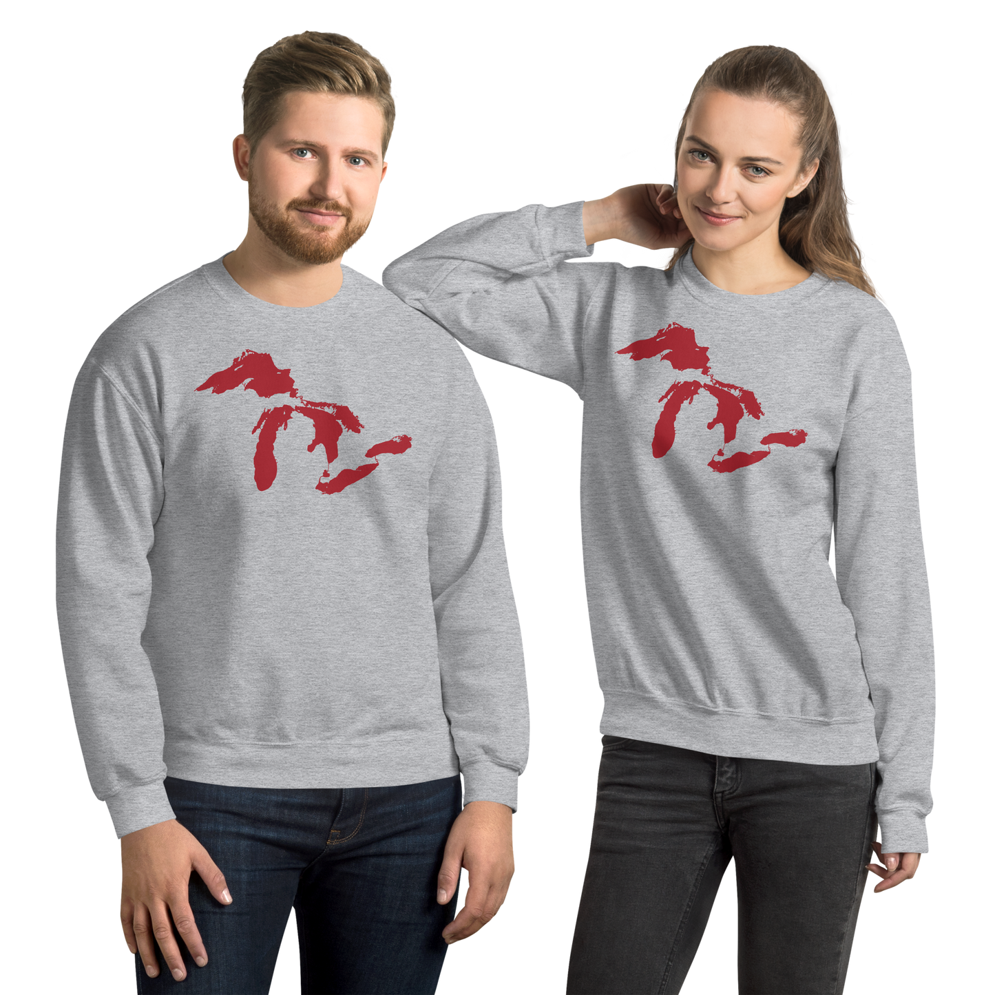 Great Lakes Sweatshirt | Unisex Standard - Thimbleberry Red