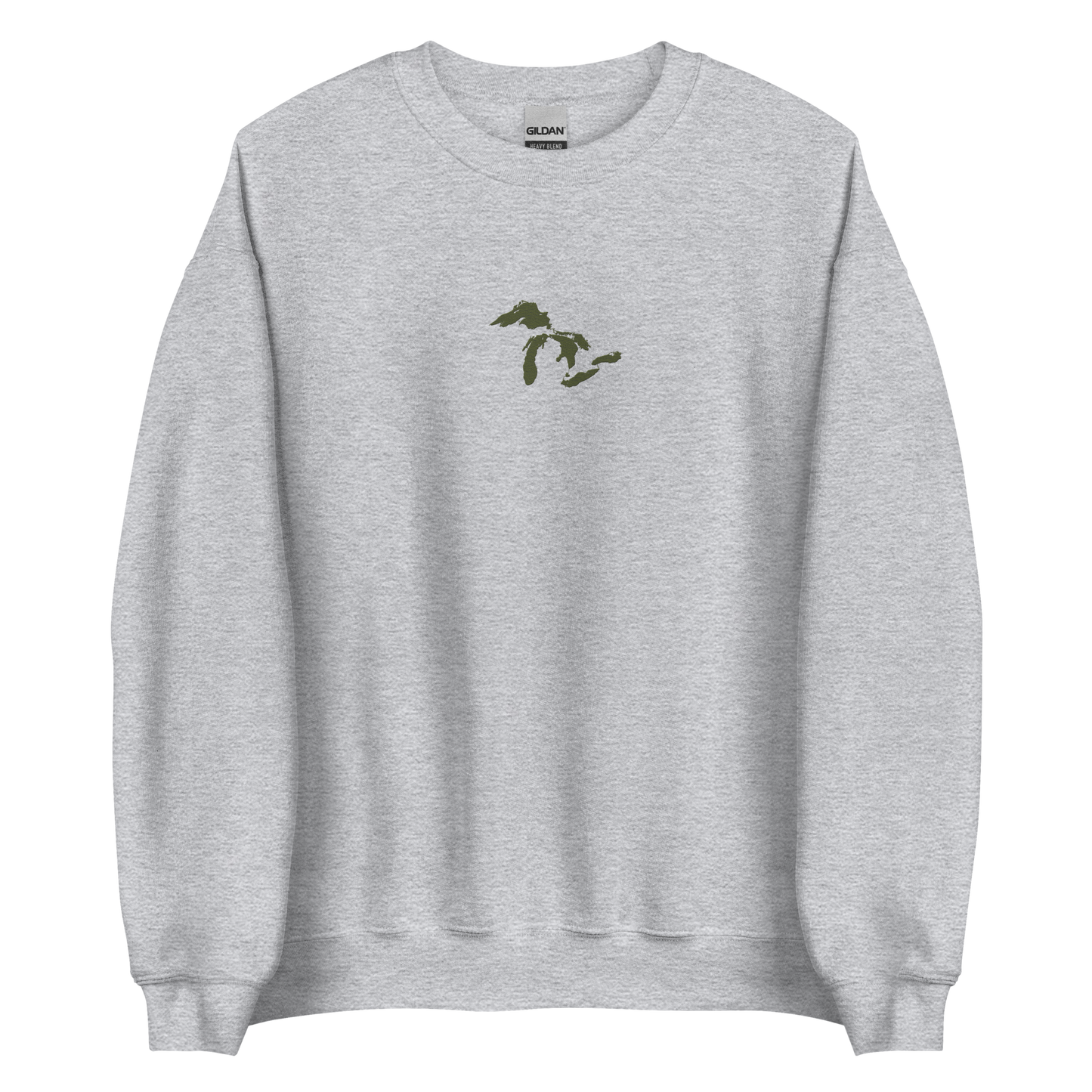 Great Lakes Sweatshirt | Unisex Standard - Army Green Emb.