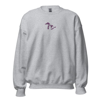 Great Lakes Sweatshirt | Unisex Standard - Plum Emb.