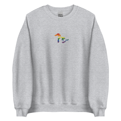 Great Lakes Sweatshirt | Unisex Standard - Rainbow Pride Emb.