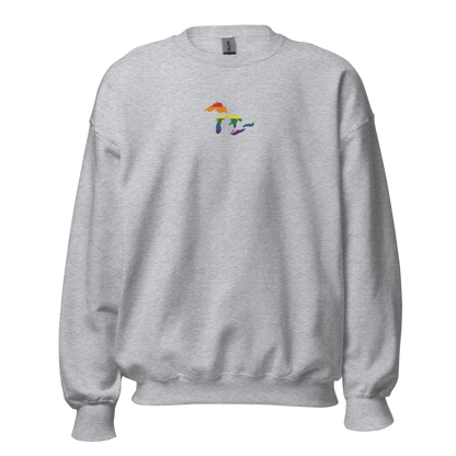 Great Lakes Sweatshirt | Unisex Standard - Rainbow Pride Emb.