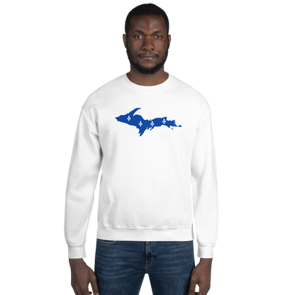 Michigan Upper Peninsula Sweatshirt (w/ UP Quebec Flag Outline) | Unisex Standard