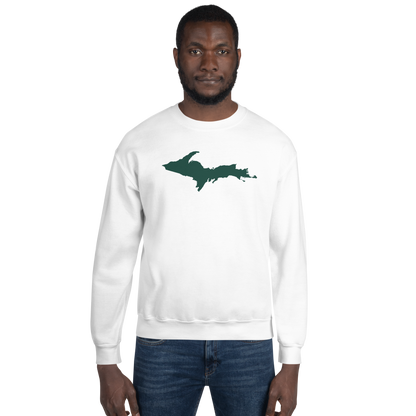 Michigan Upper Peninsula Sweatshirt (w/ Green UP Outline) | Unisex Standard