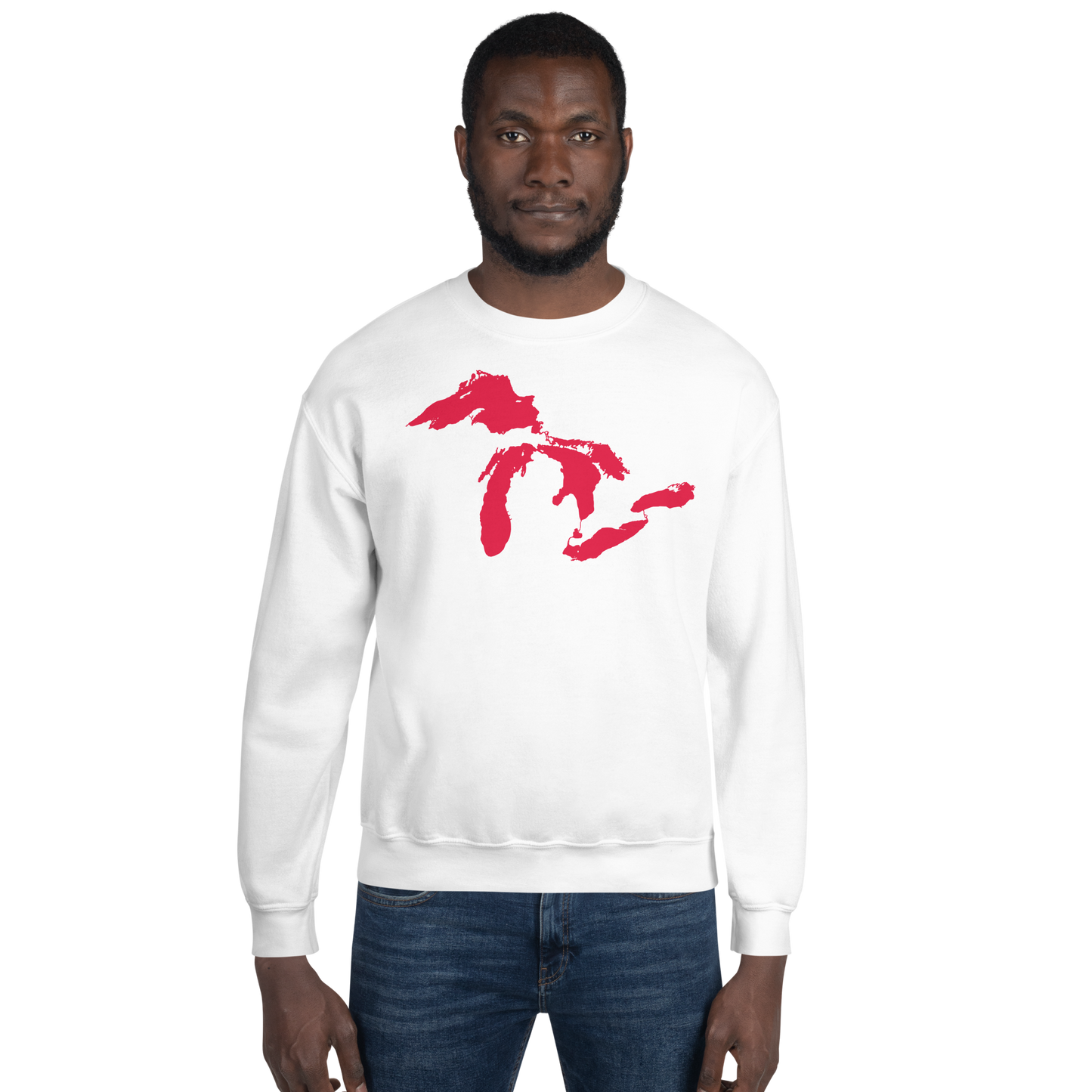 Great Lakes Sweatshirt | Unisex Standard - Lighthouse Red